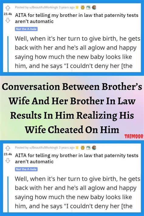 brother wife cheating